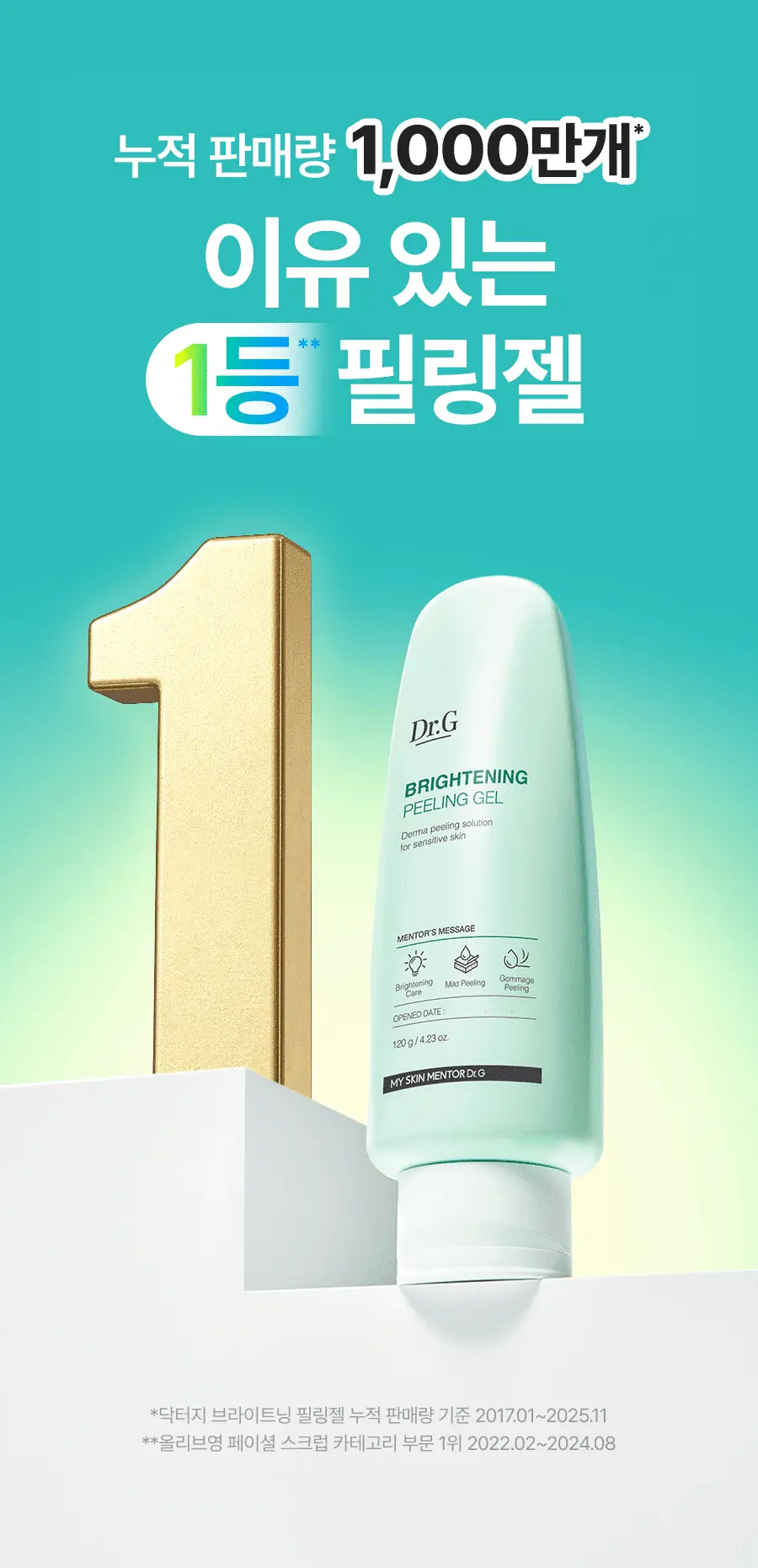 [1등필링/화잘먹] 닥터지 브라이트닝 필링젤 기획 (120g+60g+히알시카세럼2ml/120g+120g+10g) 상세페이지 4